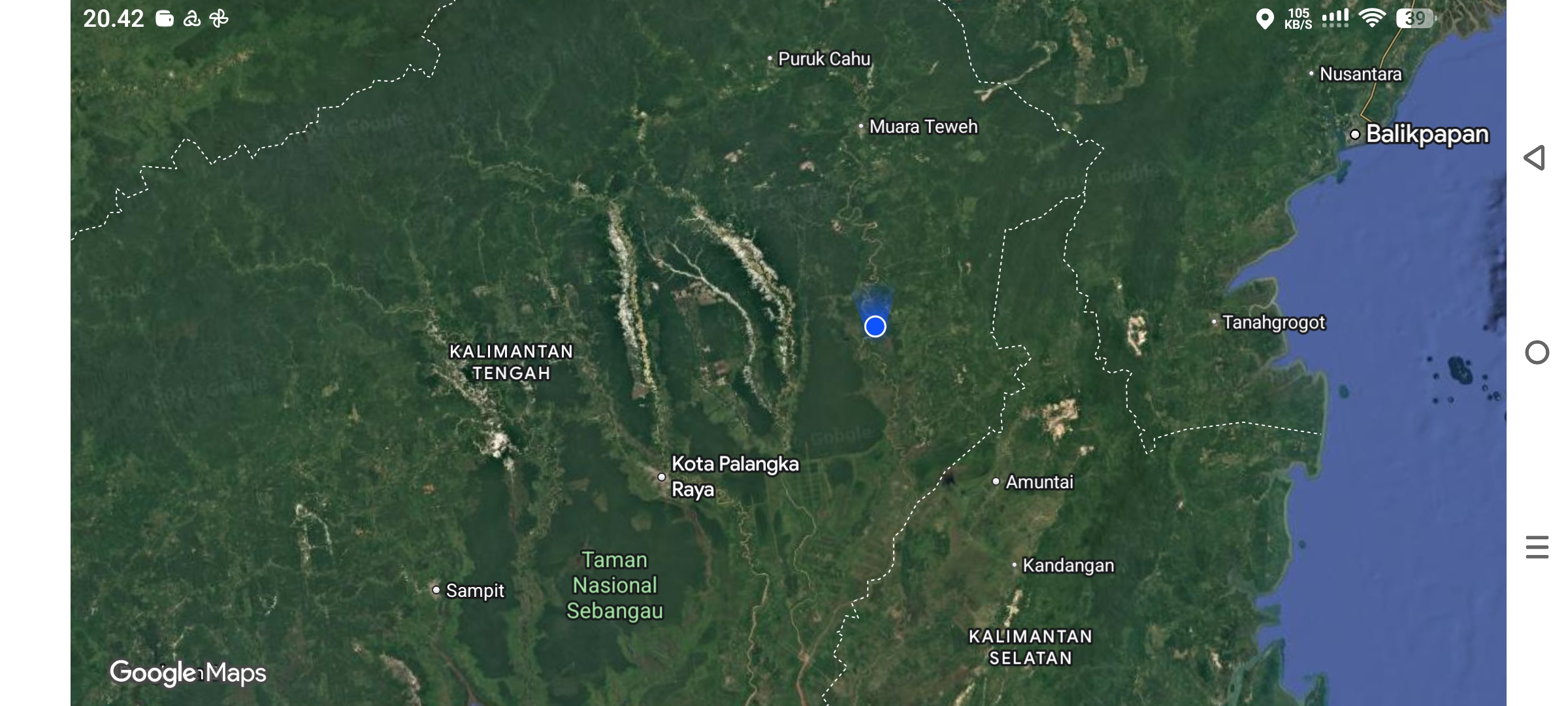 Peta Kalimantan Indonesia